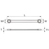 HANS E-STAR csillagkulcs E22xE24 CrV 1110E22x24