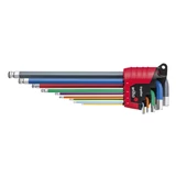 WIHA ErgoStar MagicRing gömbvégű imbuszkulcs készlet hosszú színes 9r. SW1,5-10 369RF/No.41979