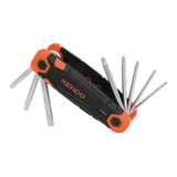 KENDO pocket TORX kulcs készlet 8r. T9-T40 CrV No.20718