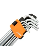 KENDO furatos TORX kulcs készlet hosszú 9r. T10-T50 CrV No.20742