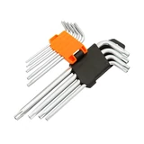 KENDO furatos TORX kulcs készlet hosszú 9r. T10-T50 CrV No.20742