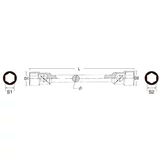 HANS kerékanyakulcs 27x30mm CrV 1470M27x30