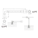 HANS pipakulcs 6mm CrV 1477M06