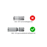 HANS racsnis bitbehajtó 1/4" 0005 kihúzható