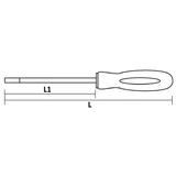 BERGER mágneses bit hajtószár 1/4"x100/215mm