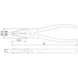 HANS egyetemes fogó 180mm CrV 1820-07