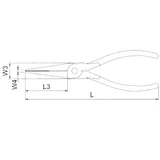 HANS lapos fogó 160mm CrV 1833-06