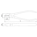 HANS oldalcsípő fogó 160mm CrV 1840-06