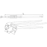 SUPER EGO vízpumpa fogó 300mm/1,5" CrV