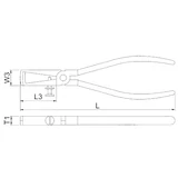 HANS kábelcsupaszító fogó 160mm CrV 1877-6