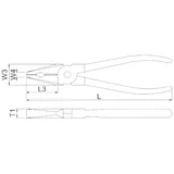 Z-TOOLS szigetelt egyetemes fogó 180mm CrV