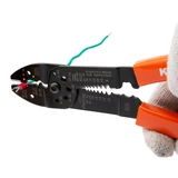 KENDO többcélú saruzó fogó 210mm 0,75-6,0mm2 No.11704