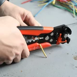 KENDO kábelcsupaszító és saruzó fogó 200mm 0,2-0,8mm2 No.11721