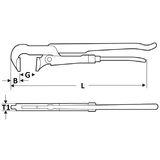 SUPER EGO svéd csőfogó, S-pofa 1/2" CrV