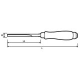 NAREX Wood Line Plus asztalos sarokvéső fa nyéllel 10x10x120/265 813410