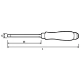 NAREX Wood Line Plus asztalos horonyvéső fa nyéllel 10x149/304 811210