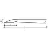 NAREX fafaragó kés keskeny, kisívű 29/133 894210