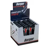 BERGER Fémsínes kés törhető pengével 18mm ZK82 gumis