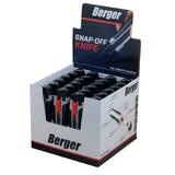 BERGER Fémsínes kés törhető pengével 18mm ZK82 gumis
