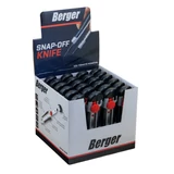 BERGER Fémsínes kés törhető pengével 18mm ZK83 gumis, csavaros