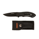 KENDO rozsdamentes acél zsebkés (bicska) tokkal 165mm fekete No.30929