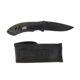 KENDO rozsdamentes acél zsebkés (bicska) tokkal 165mm fekete No.30929