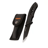 KENDO rozsdamentes acél zsebkés (bicska) tokkal 165mm fekete No.30929