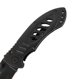 KENDO rozsdamentes acél zsebkés (bicska) tokkal 165mm fekete No.30929