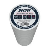 BERGER PVC szigetelőszalag Fehér 20mx19mm/0,15mm
