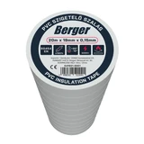 BERGER PVC szigetelőszalag Fehér 20mx19mm/0,15mm