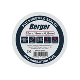 BERGER PVC szigetelőszalag Fehér 20mx19mm/0,15mm