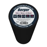 BERGER PVC szigetelőszalag Fekete 20mx19mm/0,15mm
