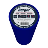 BERGER PVC szigetelőszalag Kék 20mx19mm/0,15mm