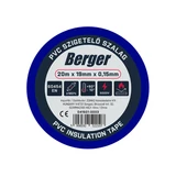 BERGER PVC szigetelőszalag Kék 20mx19mm/0,15mm