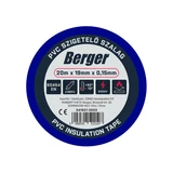 BERGER PVC szigetelőszalag Kék 20mx19mm/0,15mm