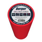BERGER PVC szigetelőszalag Piros 20mx19mm/0,15mm