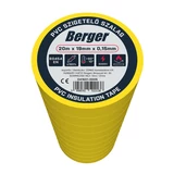 BERGER PVC szigetelőszalag Sárga 20mx19mm/0,15mm