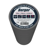 BERGER PVC szigetelőszalag Szürke 20mx19mm/0,15mm