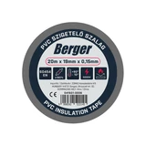 BERGER PVC szigetelőszalag Szürke 20mx19mm/0,15mm
