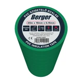 BERGER PVC szigetelőszalag Zöld 20mx19mm/0,15mm