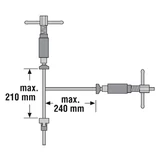 URKO él-toldó szorító "T" U2901