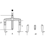 BERGER csapágylehúzó, 2 körmös csúszószáras 150x150mm