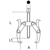 BERGER csapágylehúzó, 2 körmös 120/20-120mm