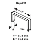 VOREL tűzőgépkapocs 0,7x6mm 1000db 72060