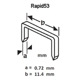 VOREL tűzőgépkapocs 0,7x6mm 1000db 72060
