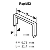 VOREL tűzőgépkapocs 0,7x14mm 1000db 72140