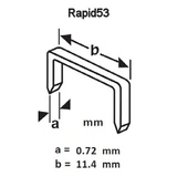 APEXON tűzőgépkapocs 10mm 1000db 1010/M (Rapid53)