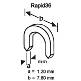 APEXON kábelrögzítő kapocs 14mm 1000db 6214/M (Rapid36)