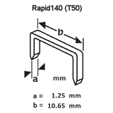 APEXON tűzőgépkapocs lapos 8mm 1000db 1008HD/M (Rapid140)