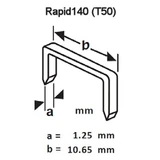 APEXON tűzőgépkapocs lapos 10mm 1000db 1010HD/M (Rapid140)